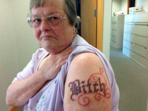tatouage bitch !